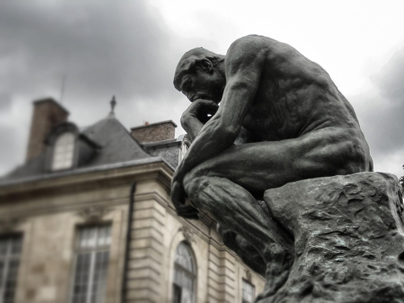 statue of Dante as thinker